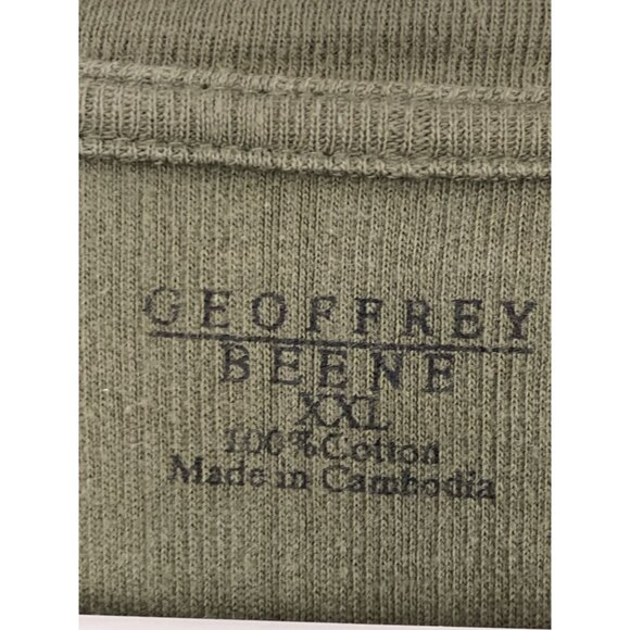 Rare Retro Geoffrey Beene XXL Mens Vertical Jacquard Striped Thick T-Shirt 7859 - Picture 5 of 6